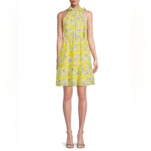 NWOT ELIZA J Floral Print Trapeze Tiered Dress